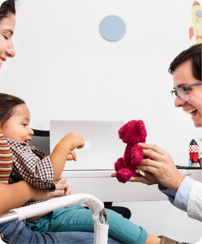 Experienced Team - Dentist with patient